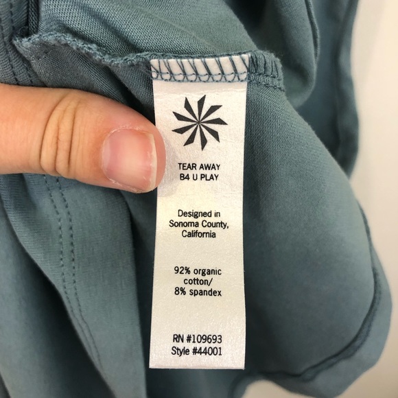 Athleta Women’s Athletic Shift Dress Blue Green Sleeveless Size Medium - Picture 5 of 5